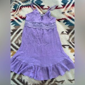 Love Tree Size Medium Purple Lace Flowy Summer Dress